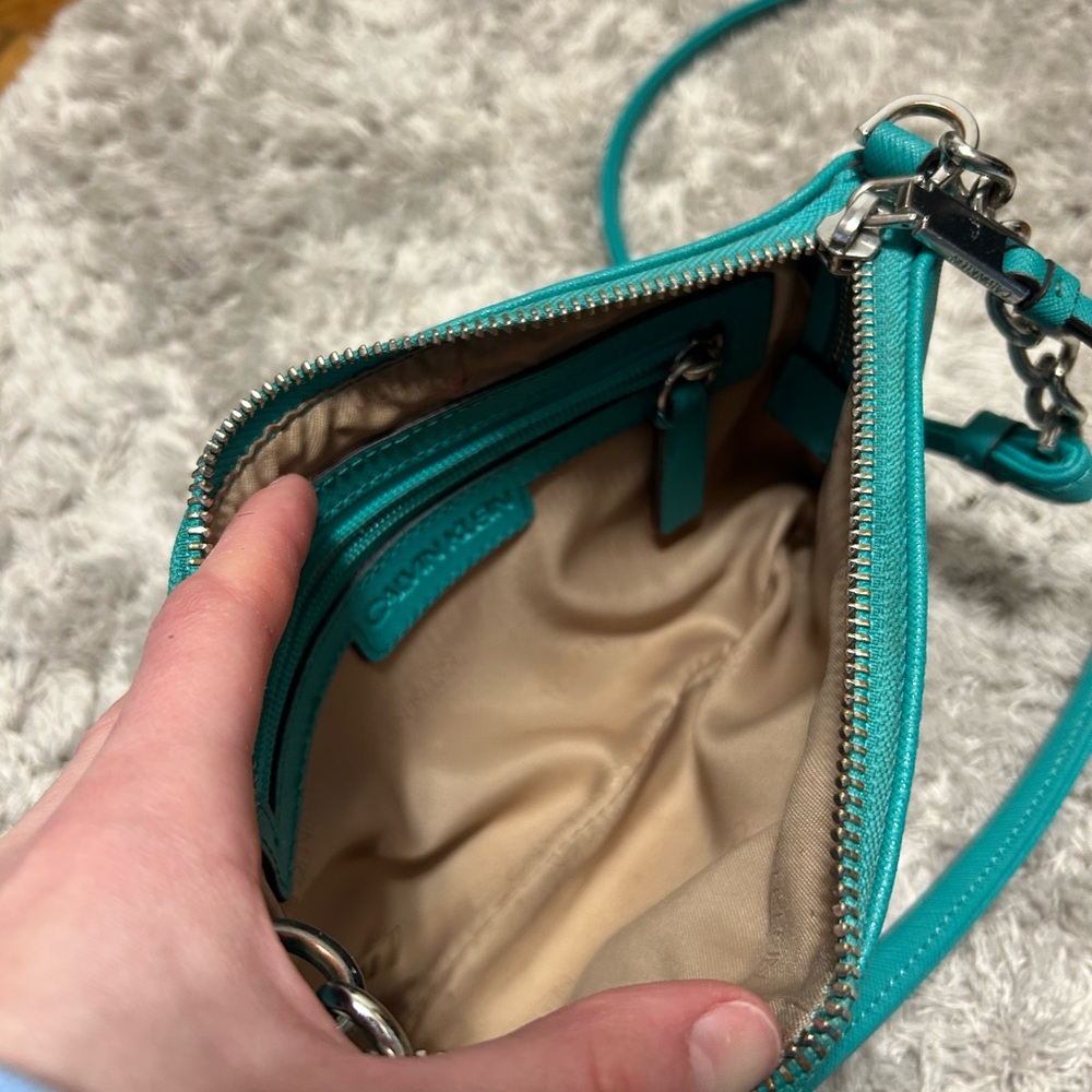 Calvin Klein Turquoise Crossbody Bag - Picture 4 of 4